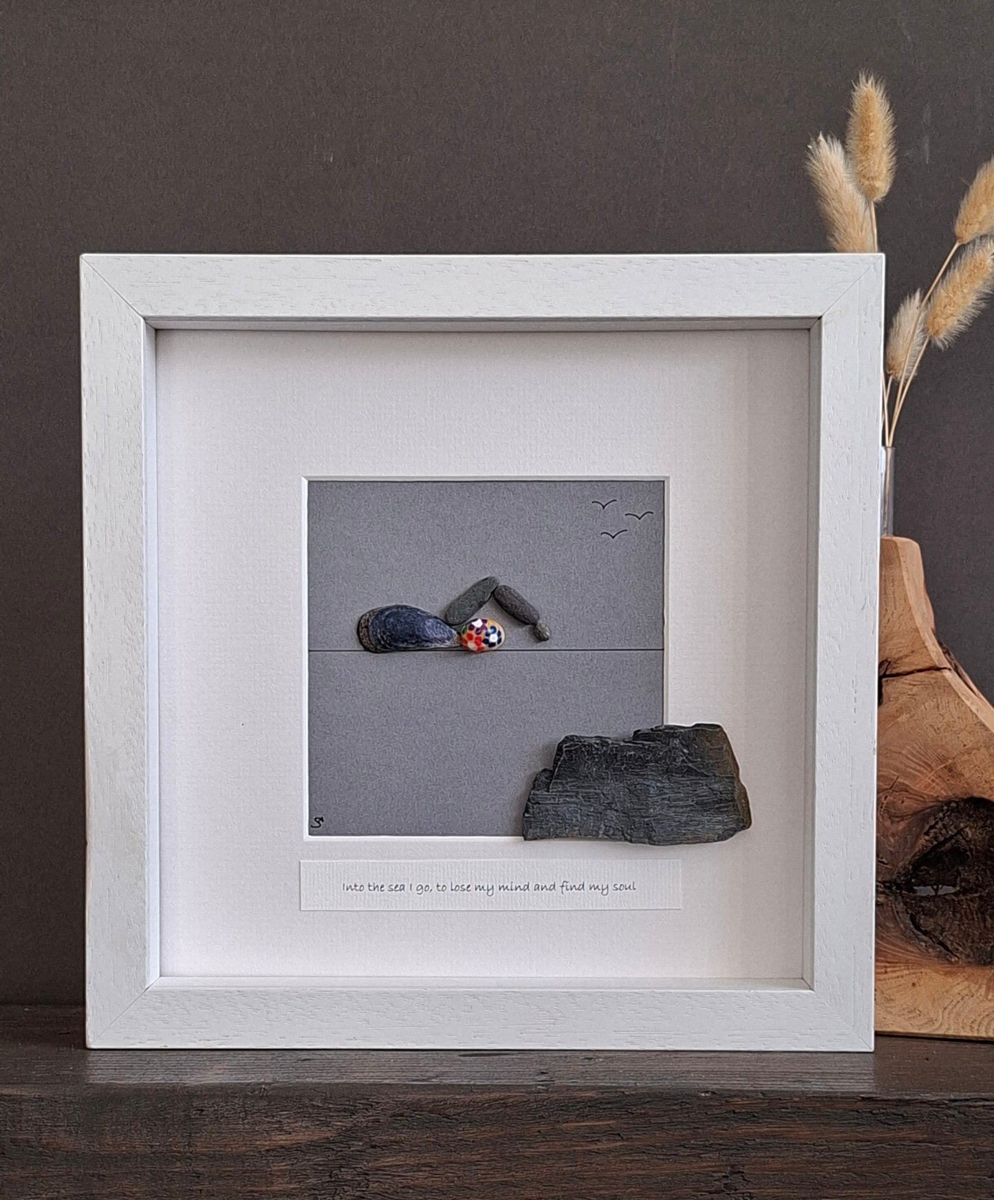 Catch My Drift - Pebble Art - Sea Swimmer