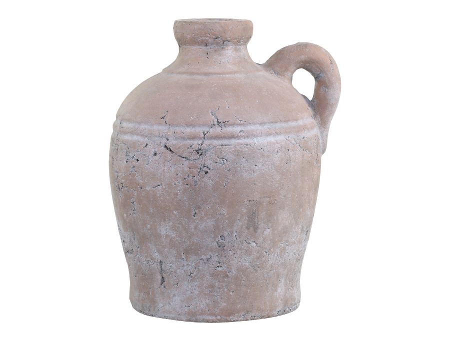 Rustic Terracotta Bottle w. handle