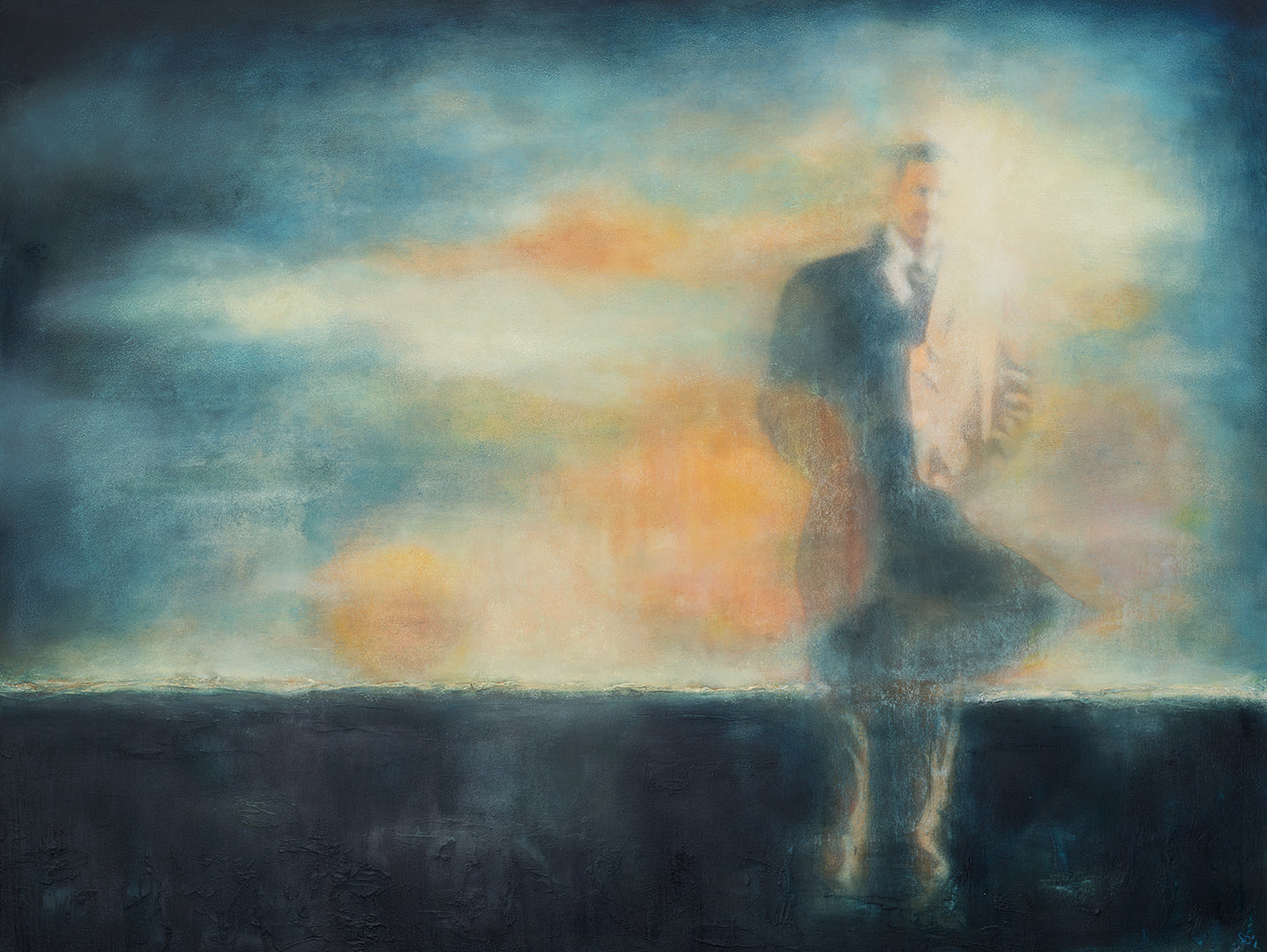 Susan O Leary Art - Figure in Horizon