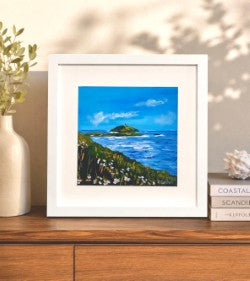 Helen Condon Art - White Blooms / Ballycotton Cliff