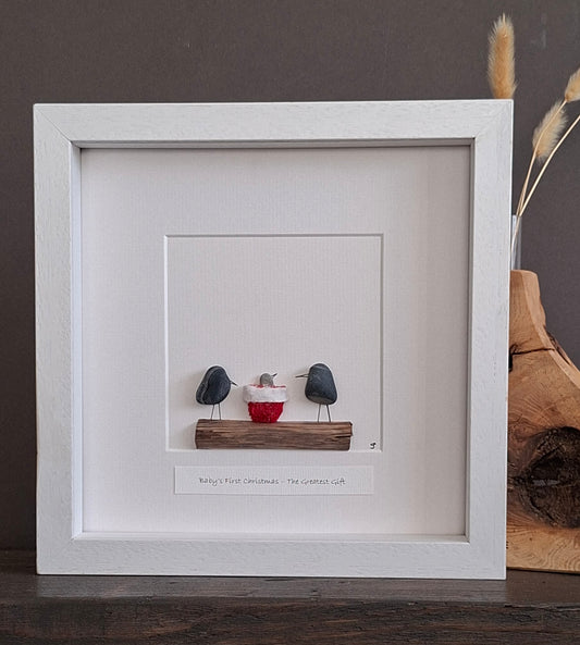 Catch My Drift - Pebble Art - New Baby - First Christmas