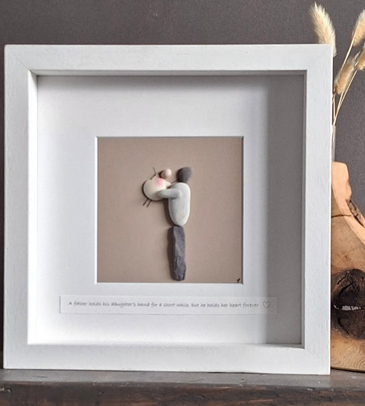 Catch My Drift - Pebble Art -  Father & Child