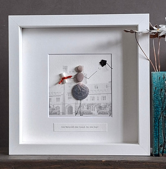 Catch My Drift - Pebble Art - Graduation Girl