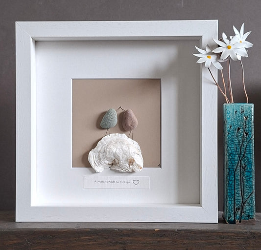 Catch My Drift - Pebble Art -  Happy Couple