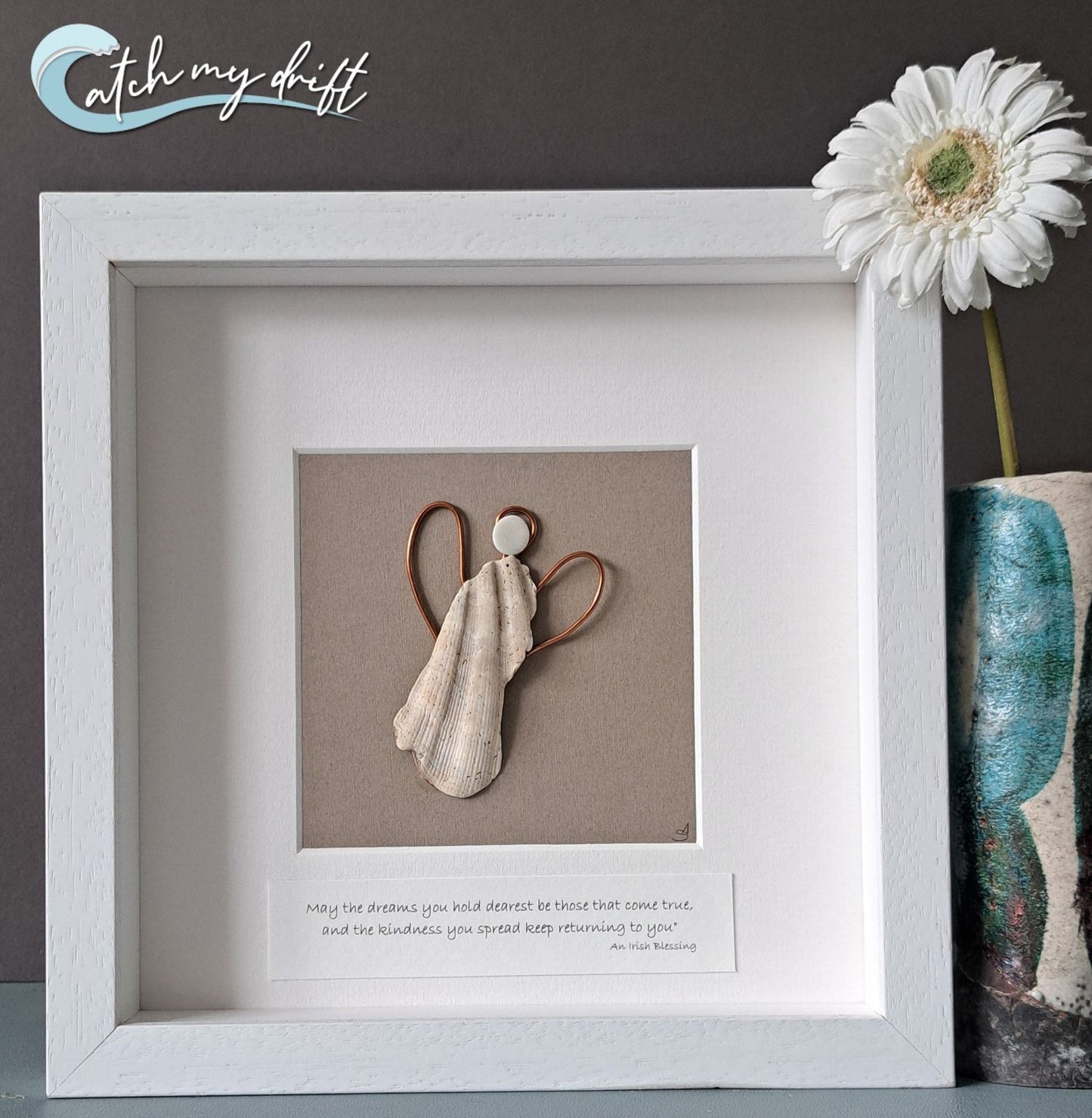 Catch My Drift - Pebble Art - Angel