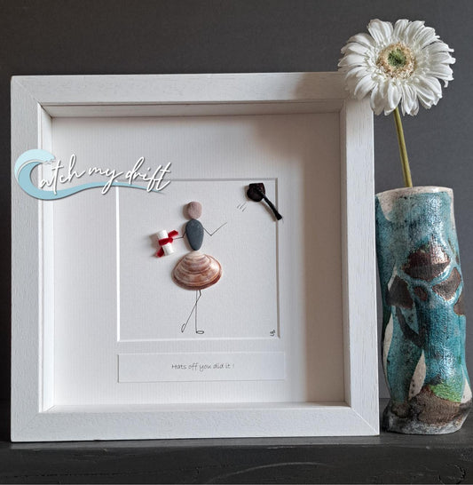 Catch My Drift - Pebble Art - Graduation Girl
