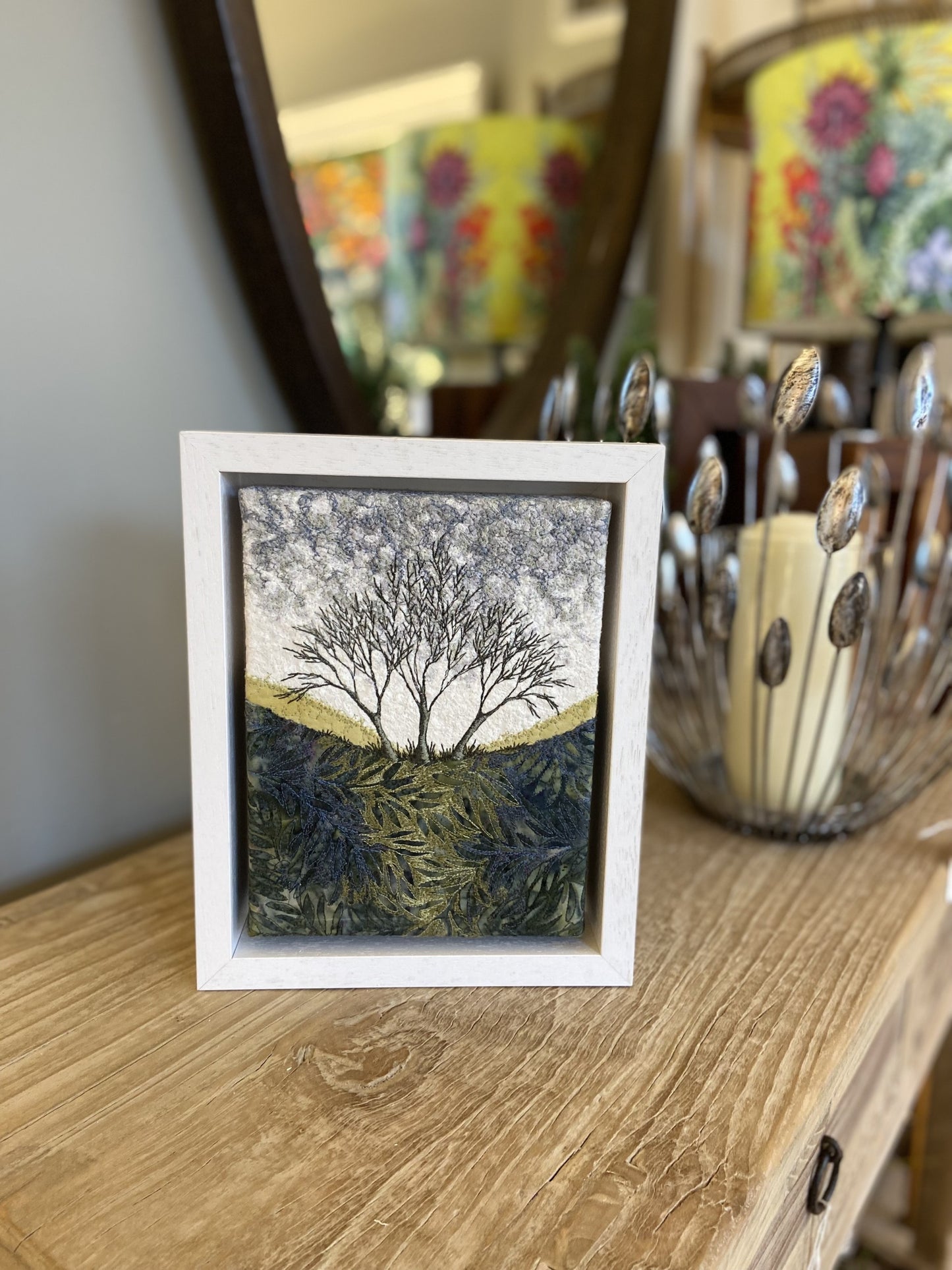 Textile Art - Eileen McNulty - Evergreen Winter Wood