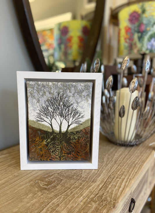 Textile Art - Eileen McNulty - Sienna Winter Wood