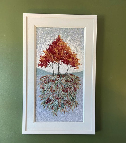 Textile Art - Autumn  Undergrowth - Eileen McNulty
