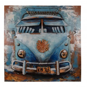Fun Art  - BLUE VW CAMPER VAN