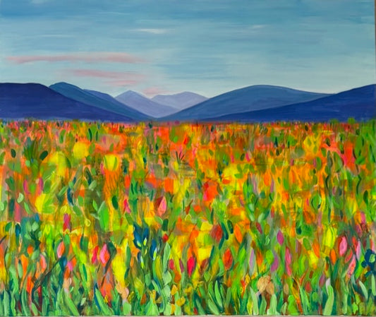 Gina Fegan Art - Blue Hills Summer Pastures