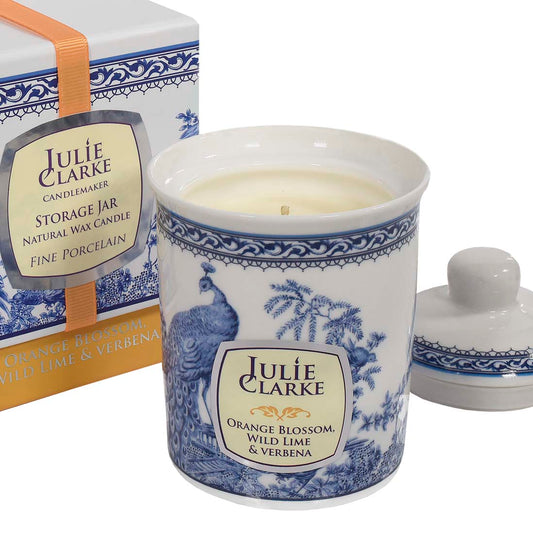 Julie Clark Candles - Blue Peacock Jar Candles