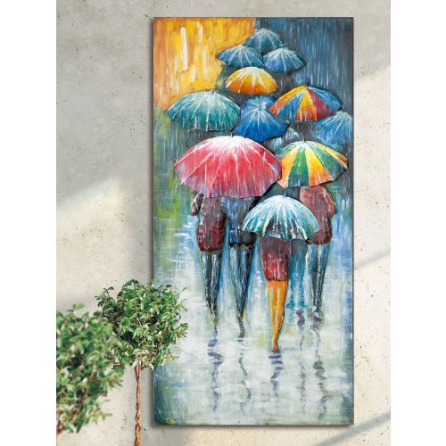 Umbrella Meeting - Metal Art